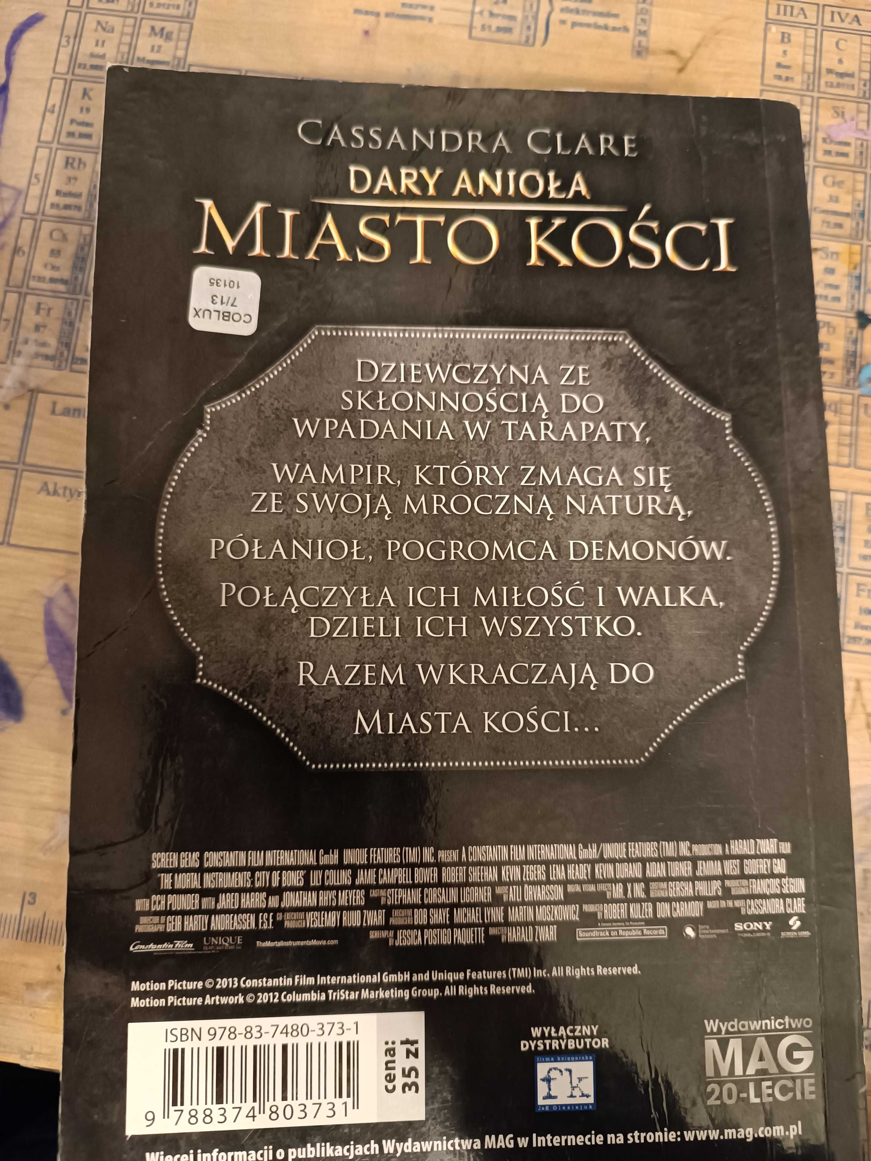 Dary anioła miasto kości
