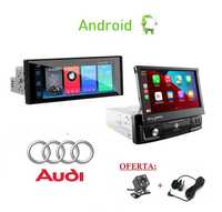 (NOVO) Rádio 1DIN • AUDI A2/A3/A4/A6/A8 • Android GPS (2DIN)