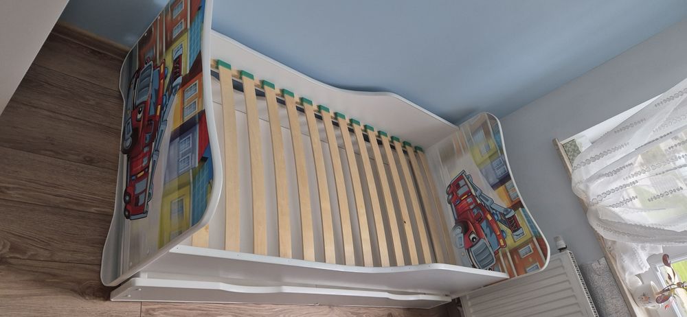 Łóżko dziecięce z szufladą 160x80 Straż pożarna