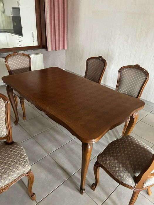Piękny stół i 6 krzeseł LUDWIK XV!!! TANIO, komplet!!!31