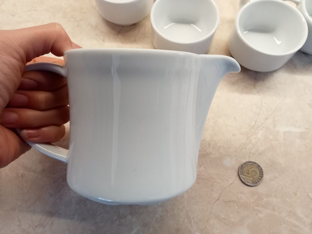 Zestaw 6 osobowy do kawy espresso dzbanek filiżanki
