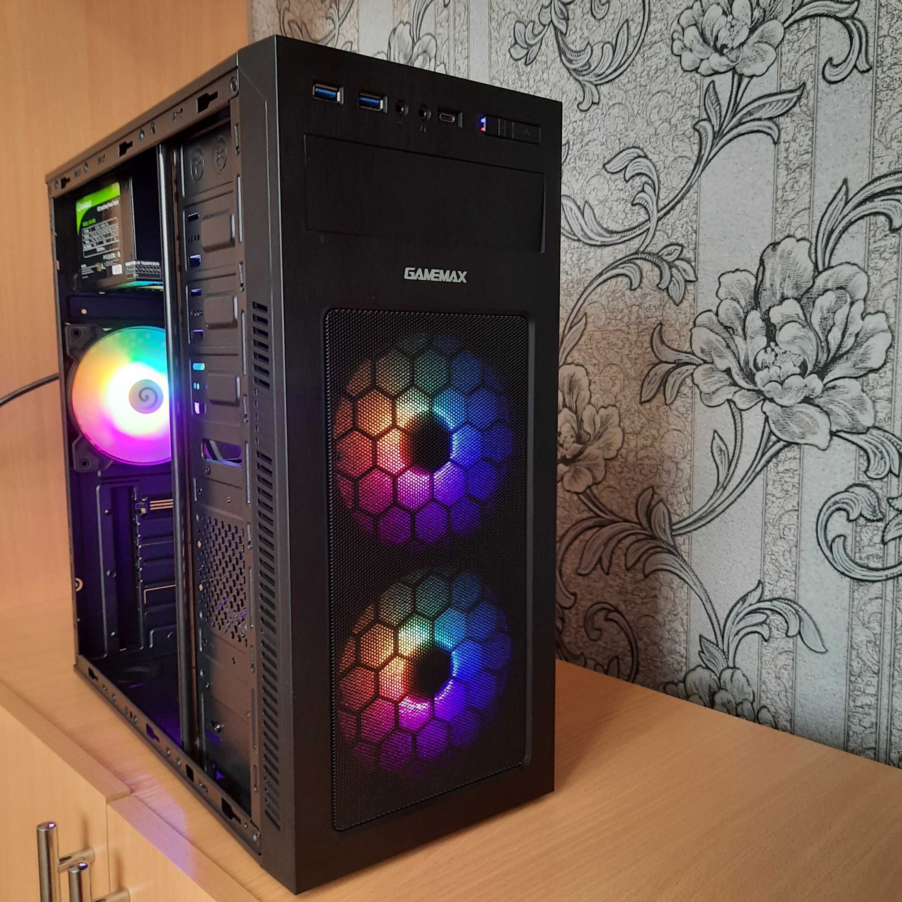 Ігровий комп'ютер ПК Ryzen 5 3400G+vega11+16Gb DDR4+SSD M2 128Gb+500Gb