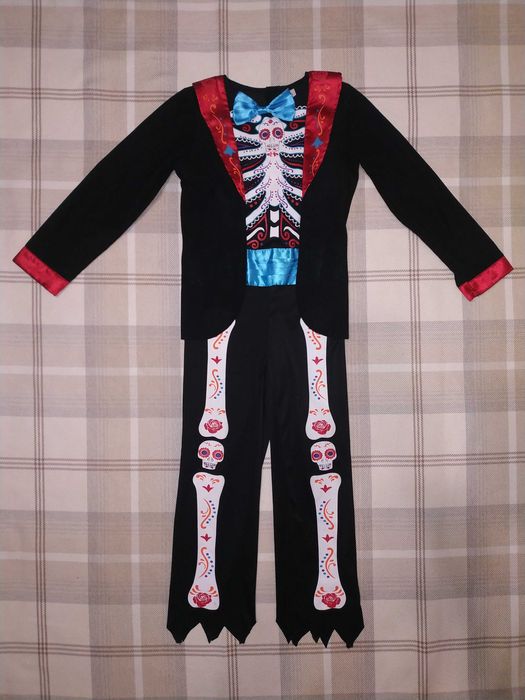 Костюм скелет коко на Хеловін 8-9 років