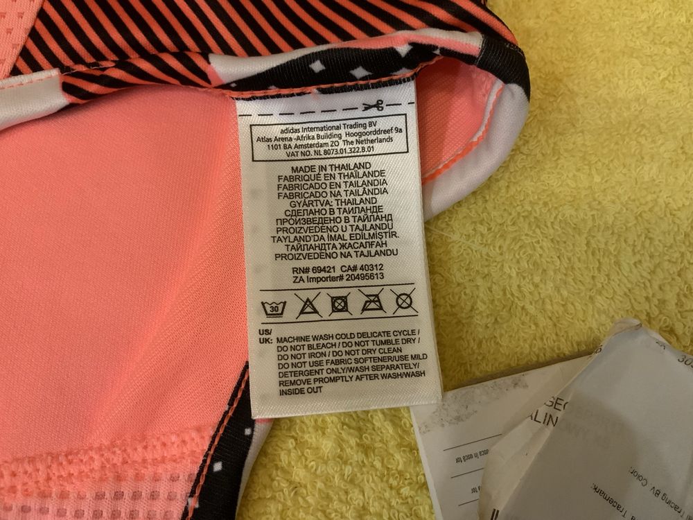Топ спортивный для фитнеса Reebok, разноцветный, р.xs