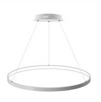 Candeeiro de tecto LED branco de 1 anel (70cm diâmetro)