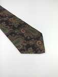 Del Mare 1911 granatowy jedwabny krawat paisley mp107