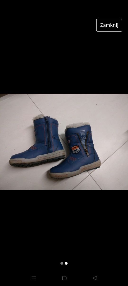 Buty zimowe dla chłopca 28