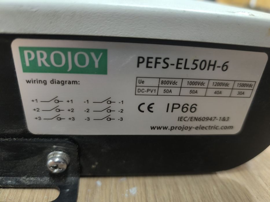 Projoy pefs-el50h-6 fotowoltaika