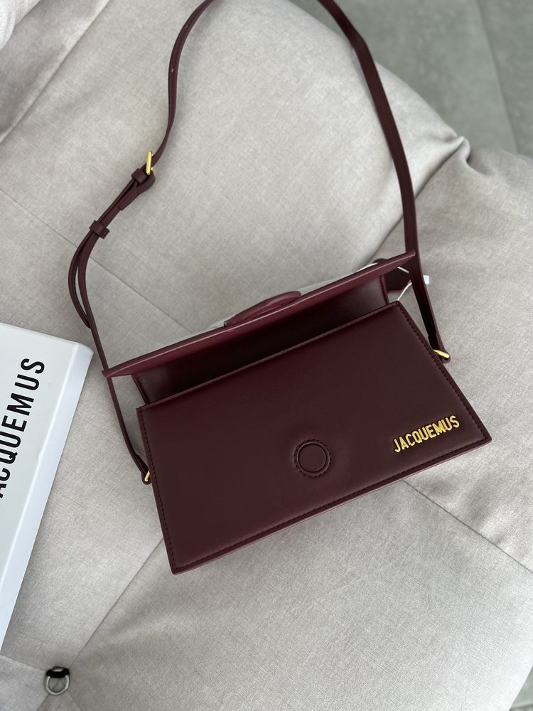 Сумка Jacquemus Le Grand Bambino шкіра | бургунді