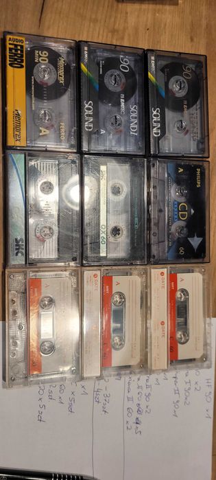 Kasety EMTEC Memorex Philips SC MRT