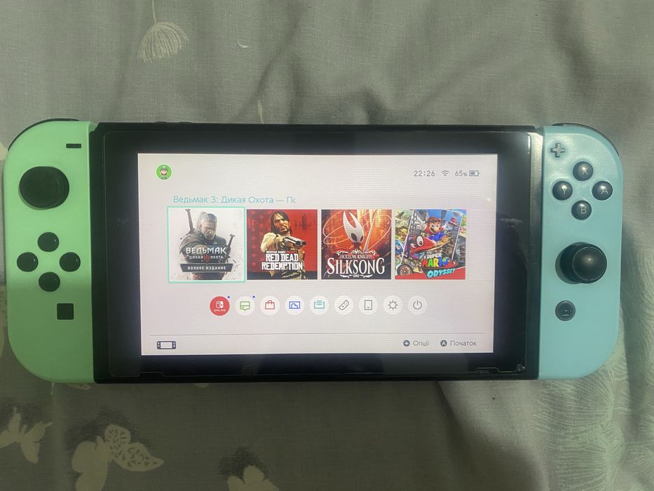 Nintendo Switch V2+безліч ігор