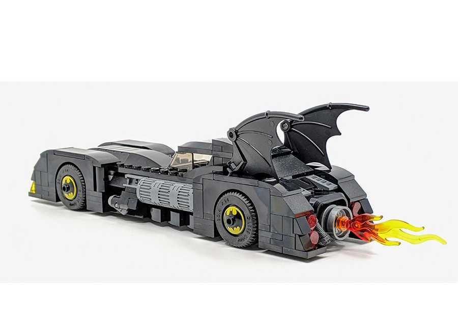 Set / Kit Super Heróis Batman - Batmobile e Joker (compatível Lego)