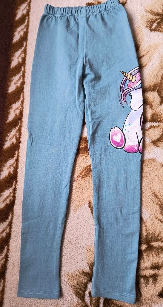 Nowe legginsy dla dziewczynki na 128