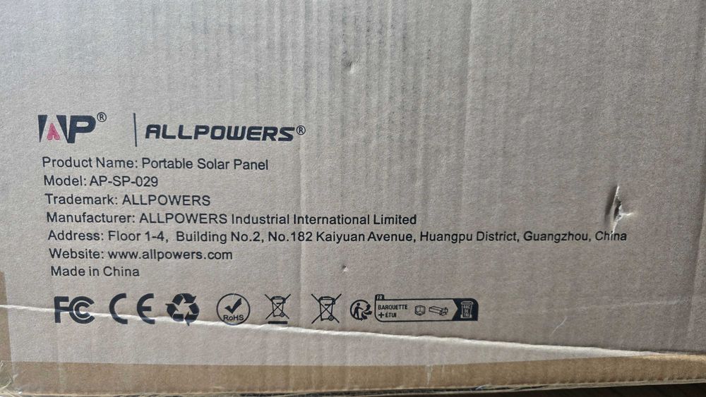 Nowy Panel fotowoltaiczny Allpowers 140W składany
