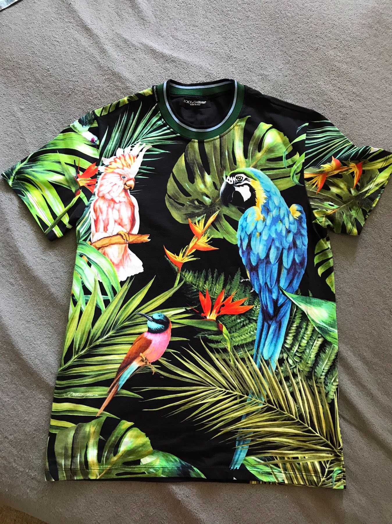 Мужская футболка Dolce & Gabbana Birds of Paradise , размер M