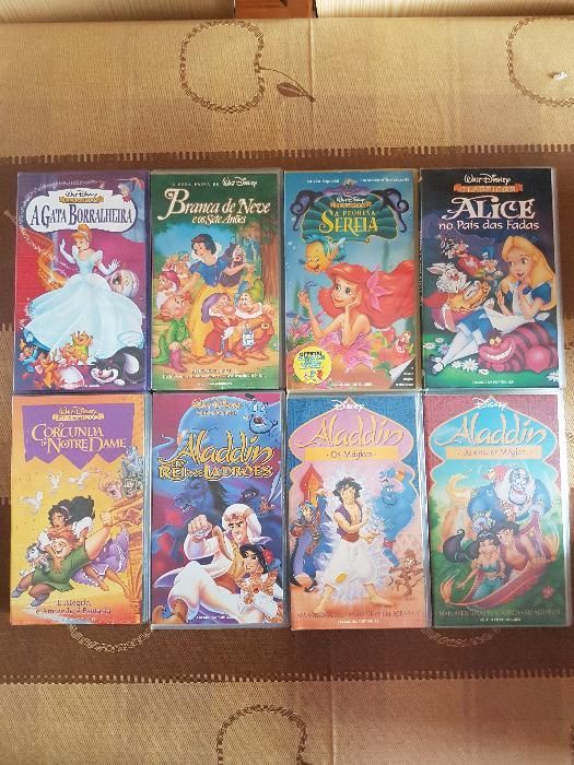 Cassetes VHS - Filmes Disney e DreamWorks Pictures (CONJUNTO)