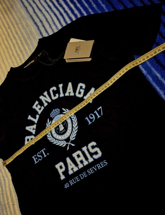 Nowy tshirt czarna koszulka moda 2025 super jakość BALENCIAGA PARIS L