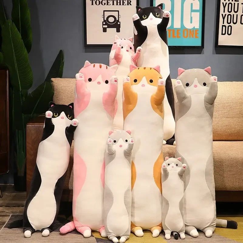Мягкая игрушка-антистресс "Кот-батон", 70 см, 90 см, 110 см