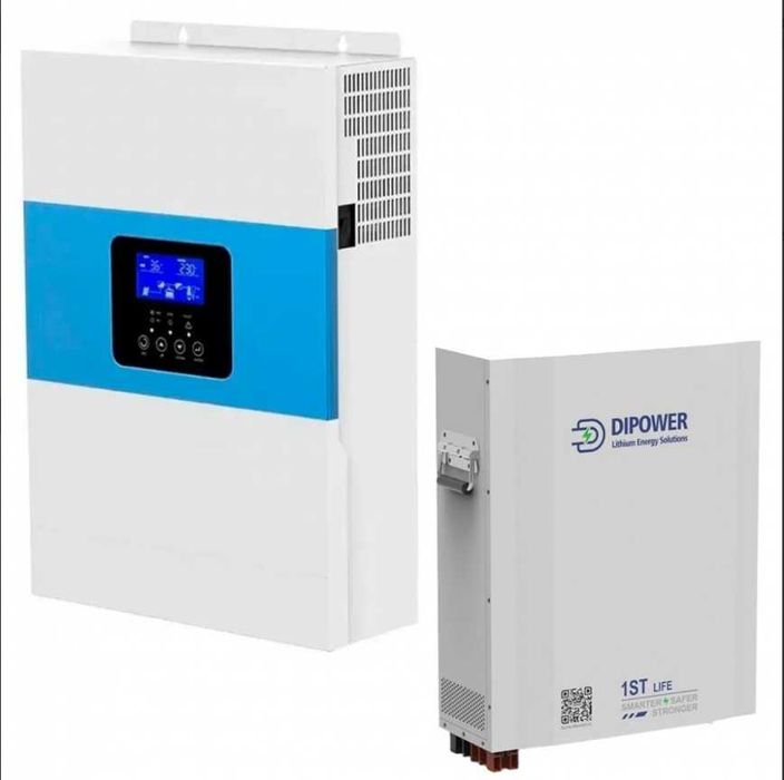 инвертор 6.5 кВа + Аккумулятор 48V/120Ah, 5760Wh зарядная станция