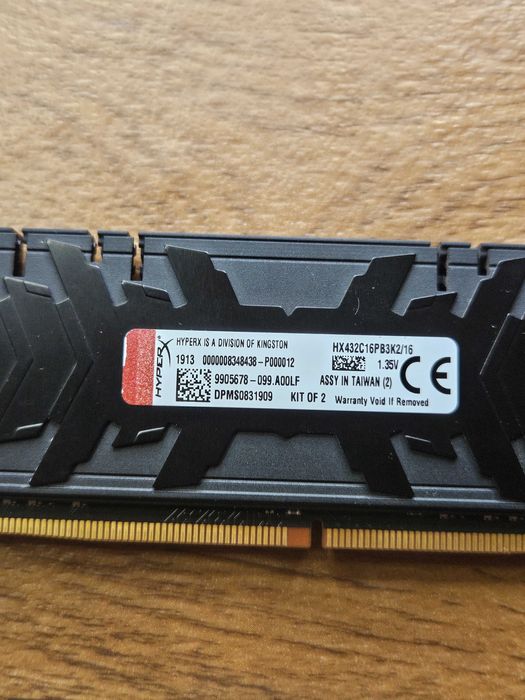 Kingston Hyperx Predator 16 gb 2 x 8 gb 3200 MHz DDR4 intel amd идеал