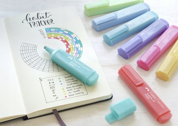 Faber-Castell Zakreślacz Pastelowy Mazak Marker Pisak 1546 Pastel 4 K
