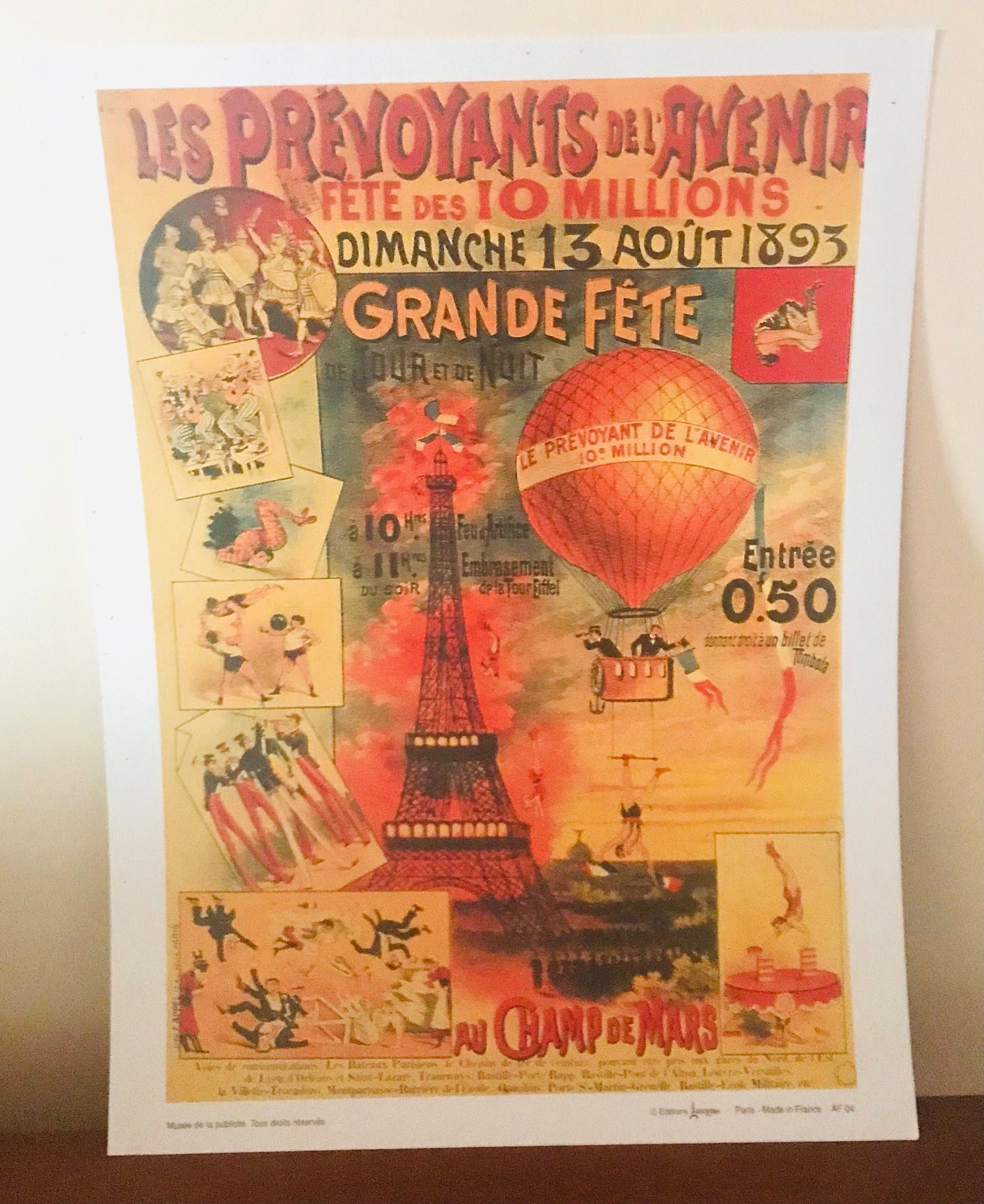 Quadro/Tela/Impressão Cartaz Paris Francês