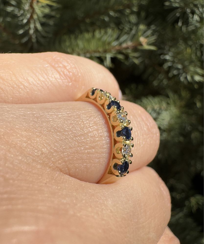 Бриллиантовое кольцо#кольцо с сапфирами#сапфиры #дорожка кольцо