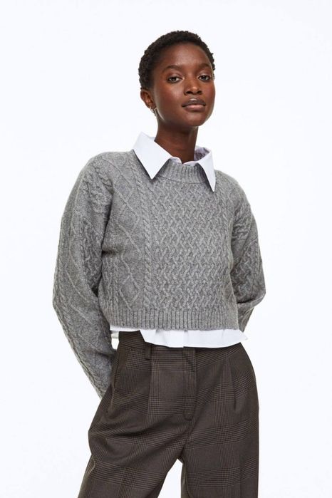 В'язаний светр з вовною H&M, шерстяной свитер