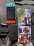 Nintendo Switch + gry + karta micro sd 128GB