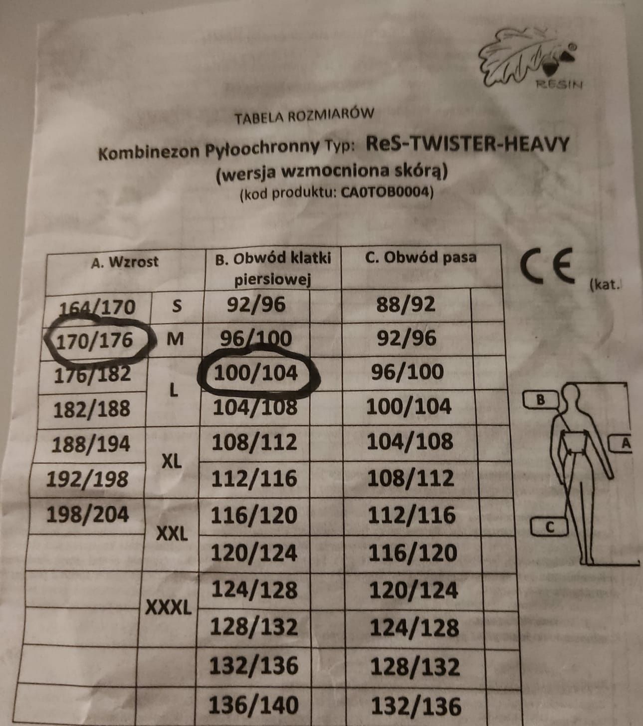 Kombinezon pyłoochronny Nowy  ReS-Twister-heavy