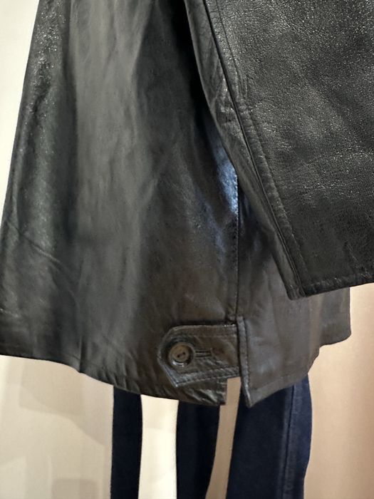 Czarna kurtka z naturalnej skóry z odpinanym ociepleniem-XL-3XL