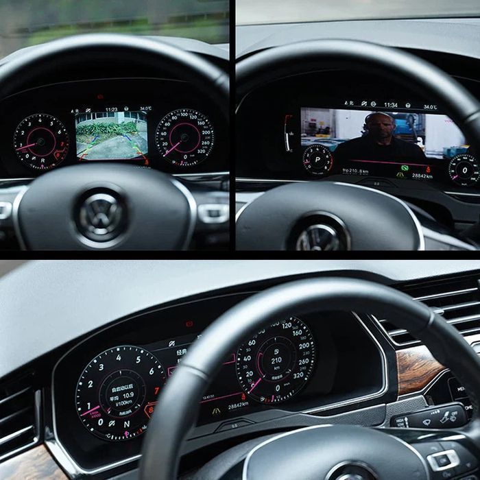 10,25-calowy Cyfrowy Wirtualny Kokpit LCD do VW Tiguan 2009 - 2017
