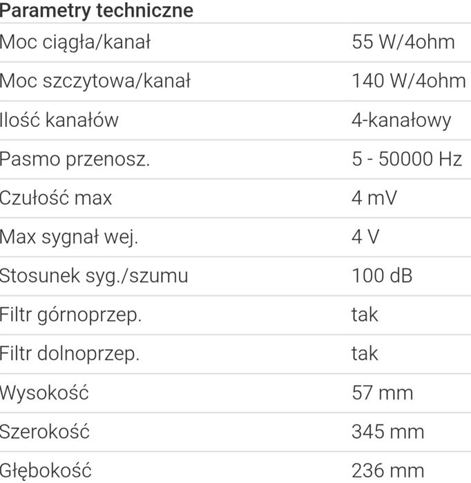 Wzmacniacz samochodowy Magnat Edition Four 1000W 4-kanałowy