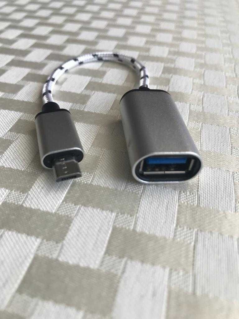 Kabel przejściowy OTG, gniazdo USB-2.0, wtyk Micro-B