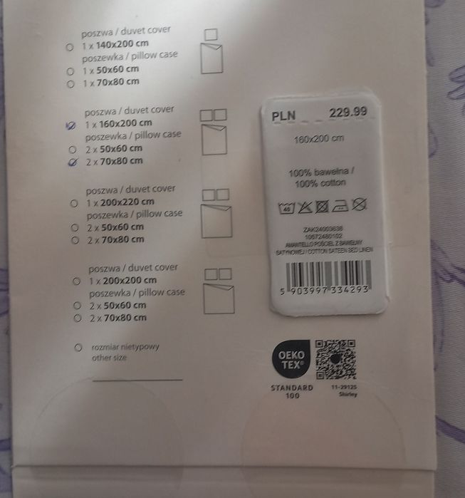 Bawełniany komplet pościeli w kwiaty Home & You 160x 200