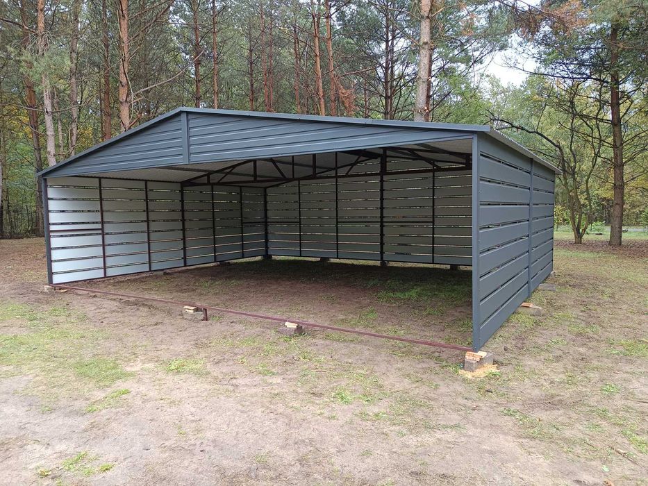 Wiata samochodowa garaż blaszany garaże blaszane 8*6 carport Rus-Stal