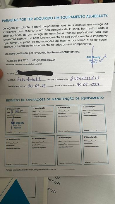 Maquina Hifu ALL4BEAUTY