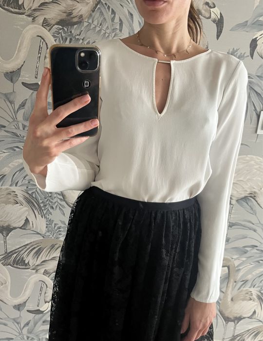 Biała bluzka koszula  Zara