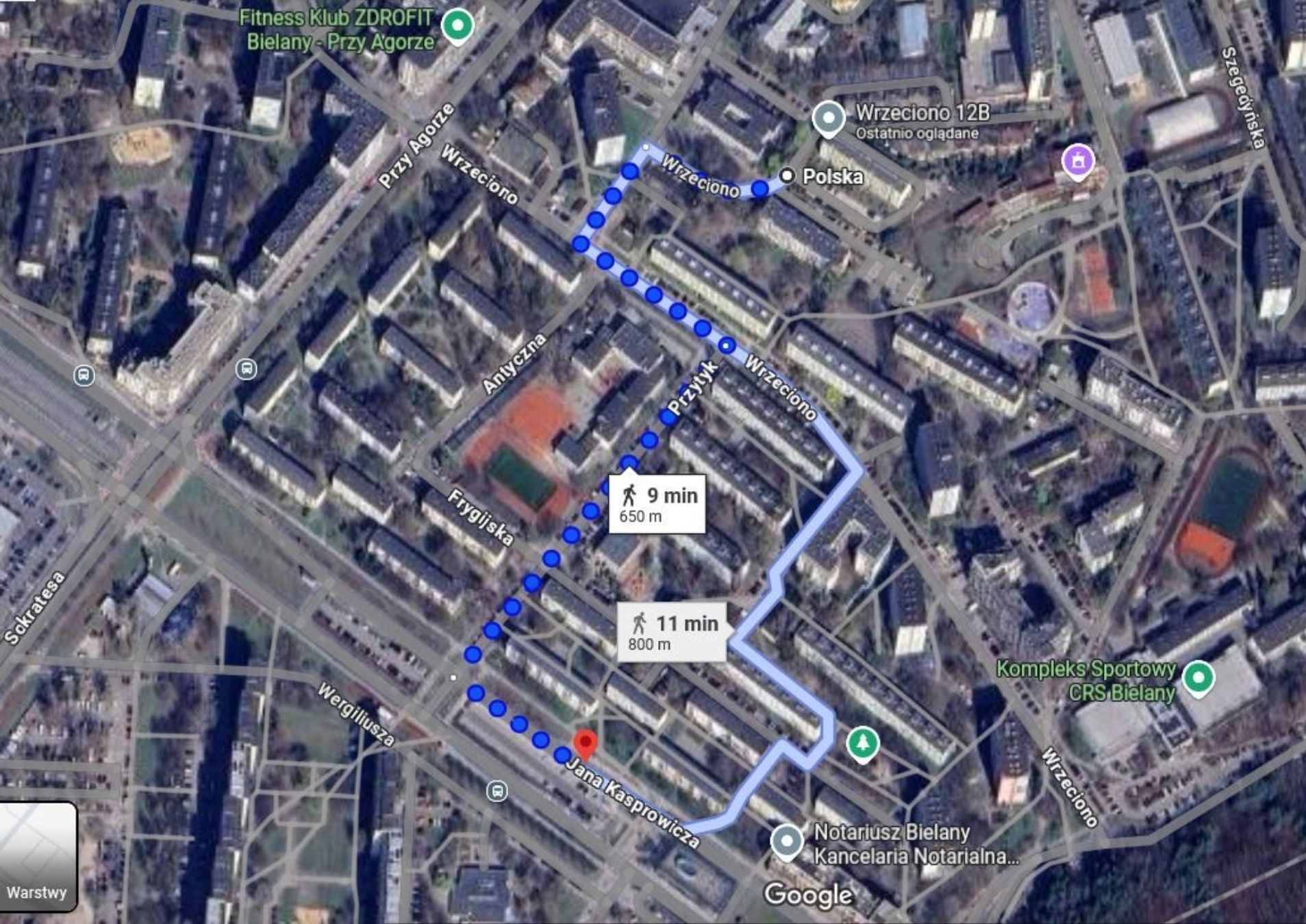 Miejsce postojowe, parking, Warszawa blisko metra
