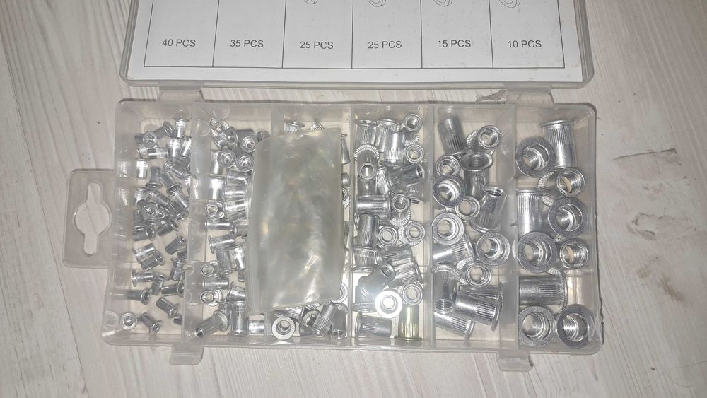 Комплект алюминиевых резьбовых заклепок Vorfal M3-M10 MIX. (V09011)