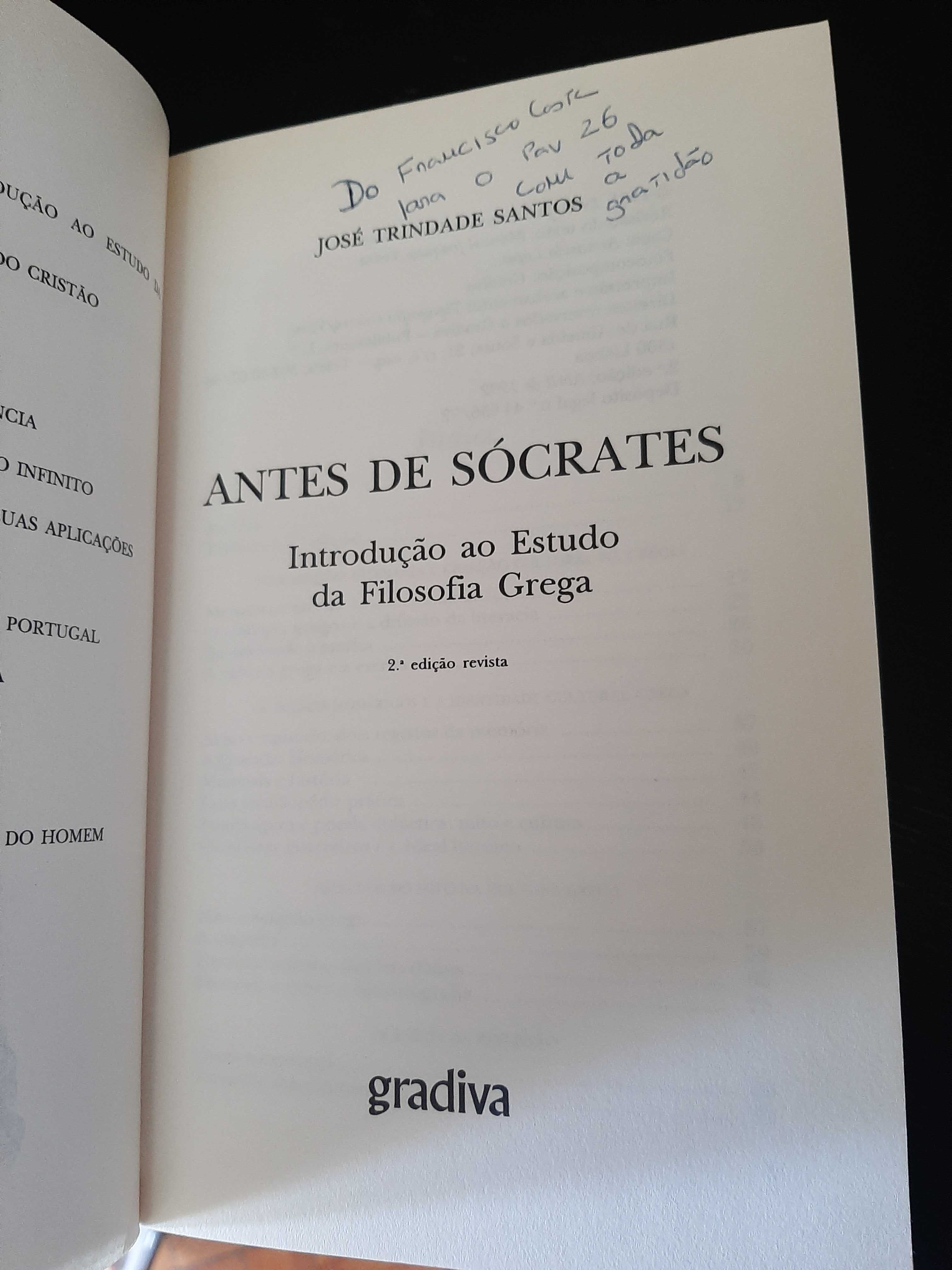 José Trindade Santos – Antes de Sócrates: Introdução Filosofia Grega