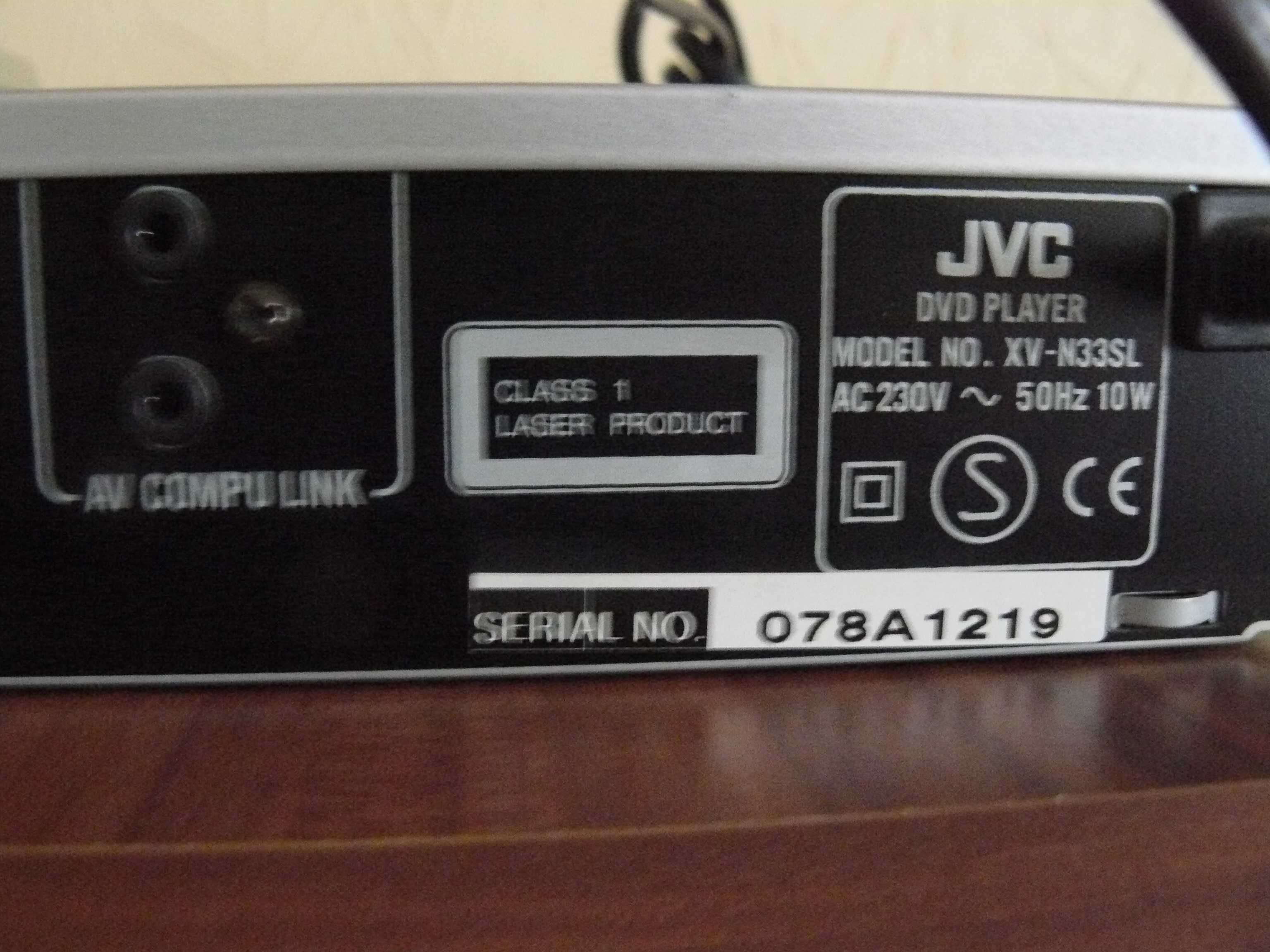 Odtwarzacz dvd JVC z pilotem super funkcje