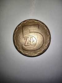 Moneta 5 złoty z PRL