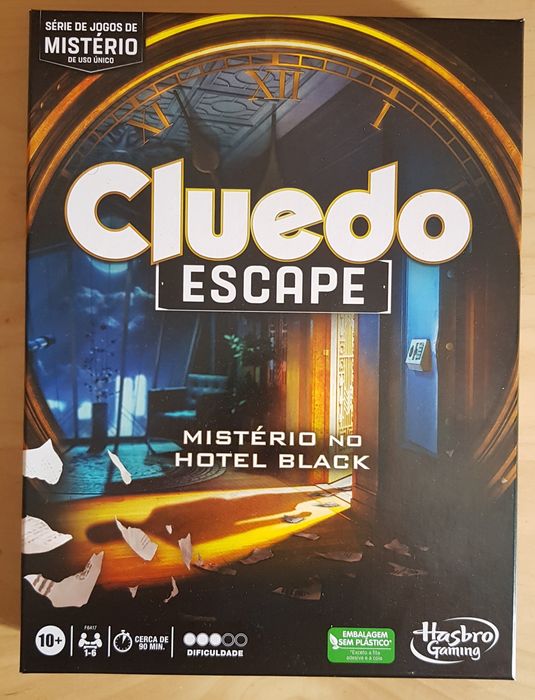 Jogo de Tabuleiro Cluedo - Mistério no Hotel Black