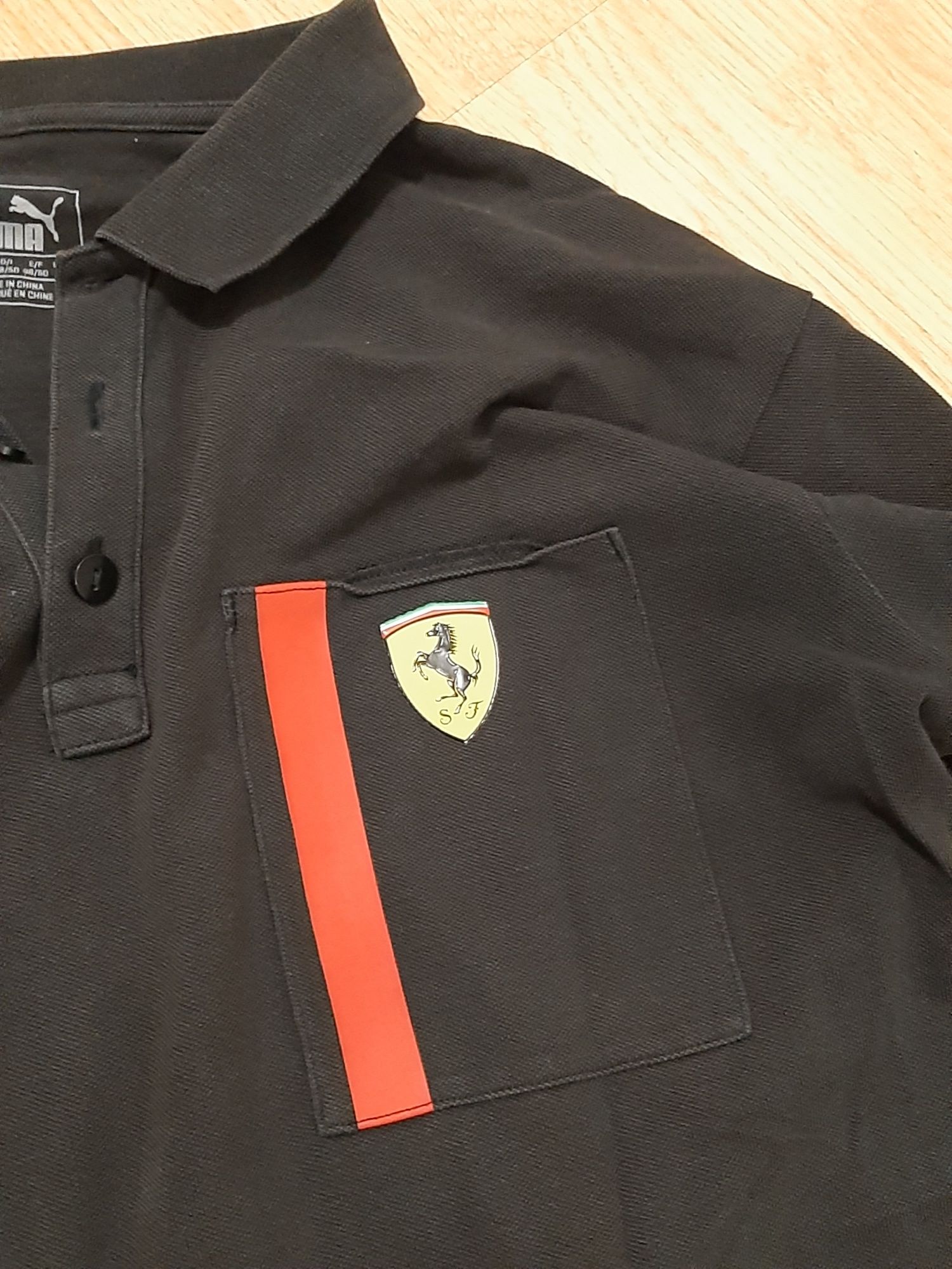 Koszulka  męska polo Puma  Ferrari Czarna M