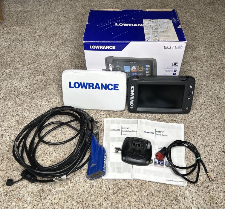 Pudelko karton po Lowrance Elite TI2 7 instrukcje echosondy