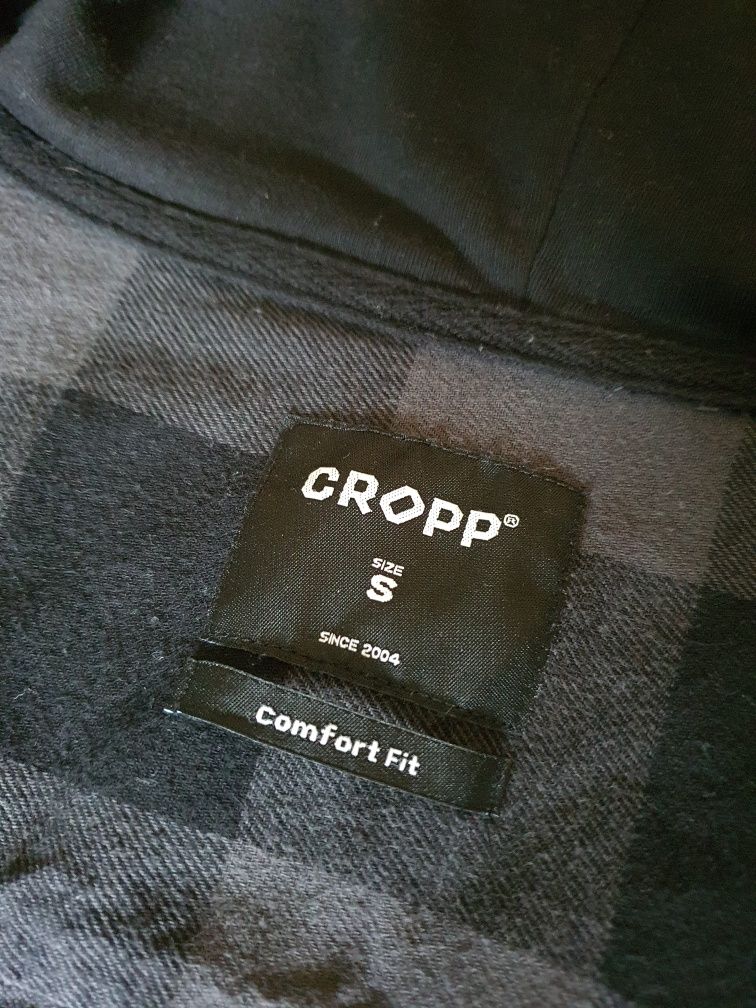 Koszula męska z kapturem w kratę Cropp