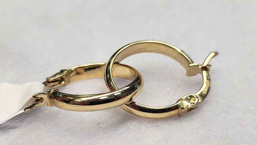 PIĘKNE ZŁOTE KOLCZYKI 585 1,58G Nowe! Best Mobile Lombard Nr.1410