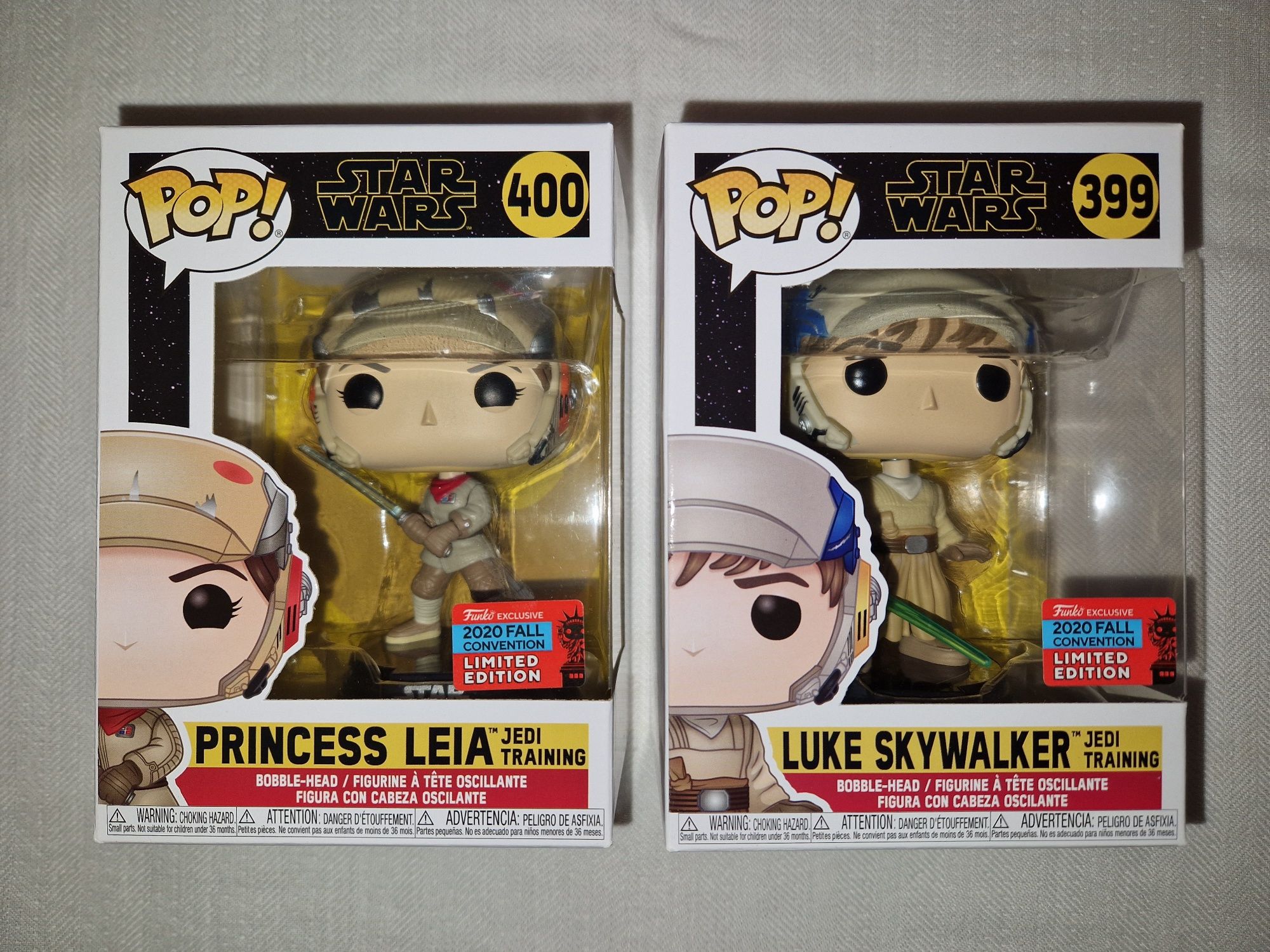 Star Wars Princess Leia and Luke Skywalker Jedi Training Funko 2020 FC