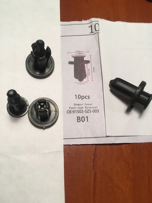 Крепёж, андапки, клипсы